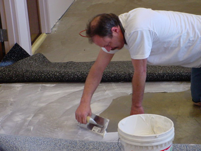 Rubber Flooring Installation